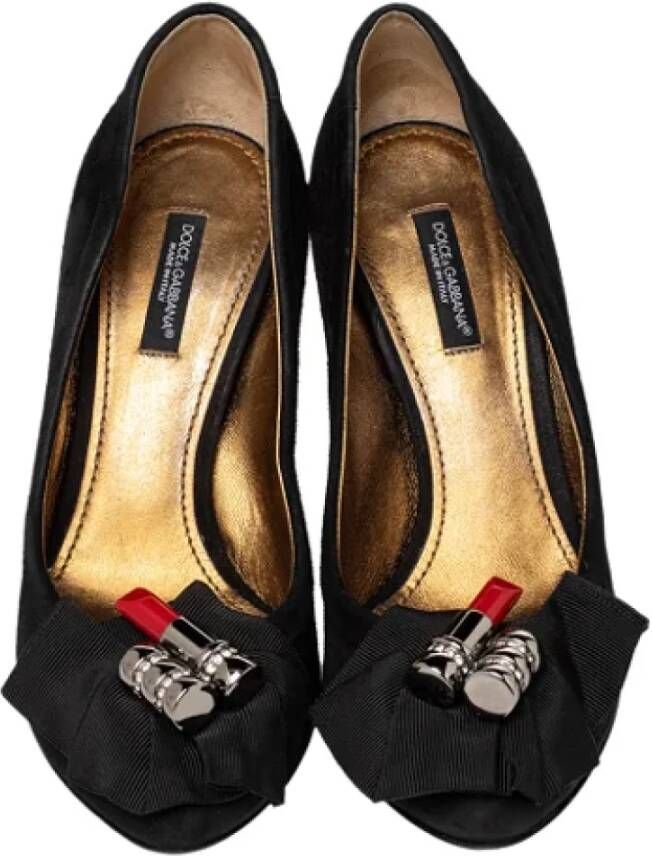 Dolce & Gabbana Pre-owned Fabric heels Black Dames