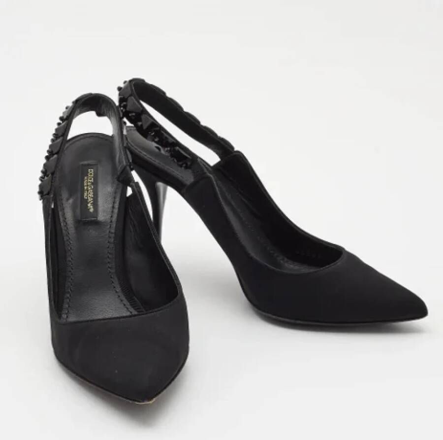 Dolce & Gabbana Pre-owned Fabric heels Black Dames