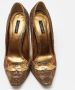 Dolce & Gabbana Pre-owned Fabric heels Brown Dames - Thumbnail 3