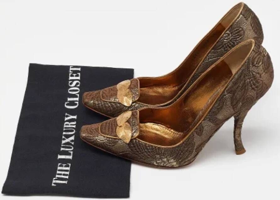 Dolce & Gabbana Pre-owned Fabric heels Brown Dames