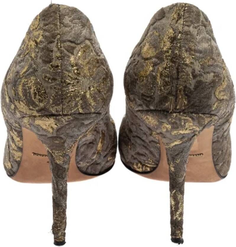 Dolce & Gabbana Pre-owned Fabric heels Gray Dames