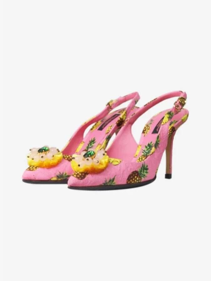 Dolce & Gabbana Pre-owned Fabric heels Pink Dames