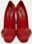 Dolce & Gabbana Pre-owned Fabric heels Red Dames - Thumbnail 3