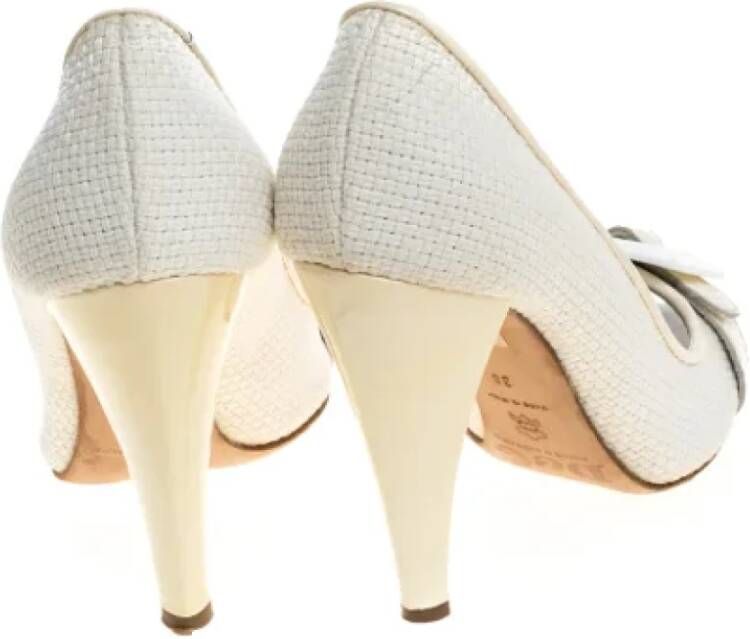 Dolce & Gabbana Pre-owned Fabric heels White Dames