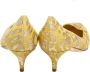 Dolce & Gabbana Pre-owned Fabric heels Yellow Dames - Thumbnail 4