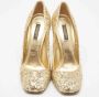 Dolce & Gabbana Pre-owned Fabric heels Yellow Dames - Thumbnail 3