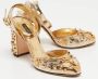 Dolce & Gabbana Pre-owned Fabric heels Yellow Dames - Thumbnail 4