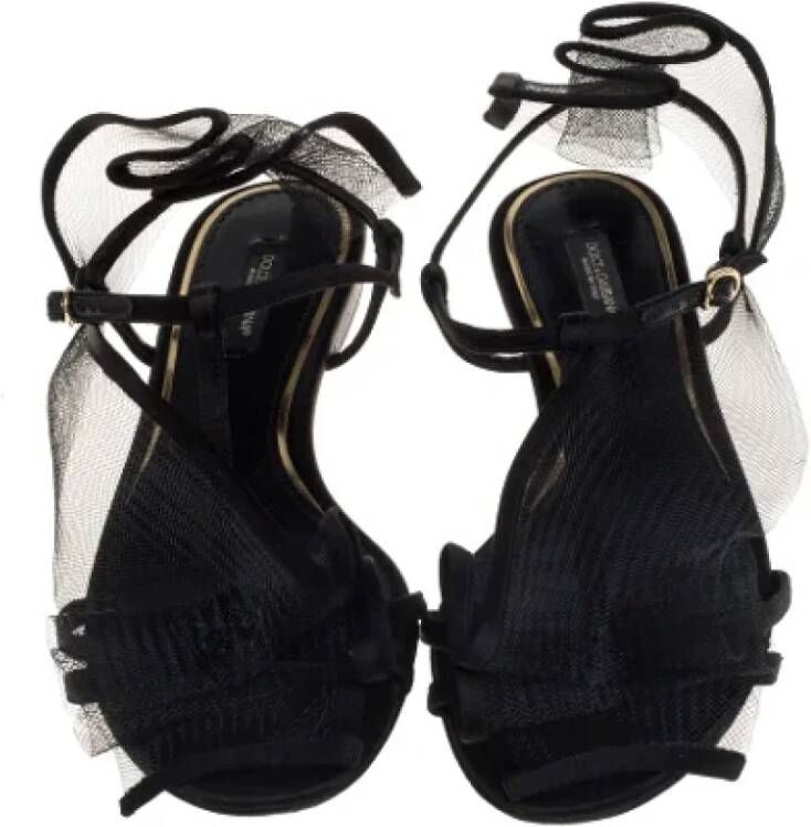 Dolce & Gabbana Pre-owned Fabric sandals Black Dames