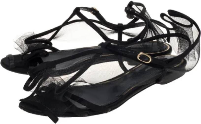 Dolce & Gabbana Pre-owned Fabric sandals Black Dames