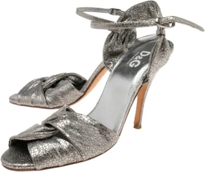 Dolce & Gabbana Pre-owned Fabric sandals Gray Dames