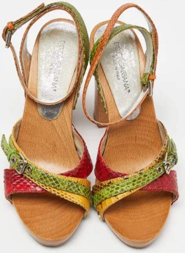 Dolce & Gabbana Pre-owned Fabric sandals Multicolor Dames