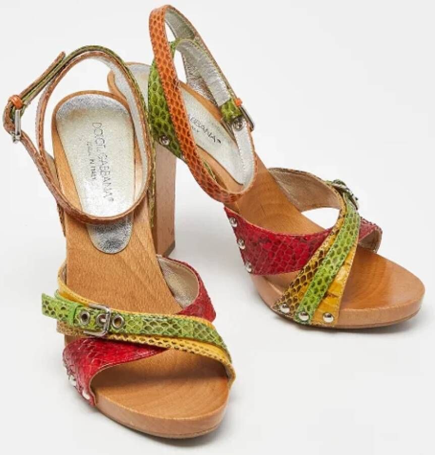 Dolce & Gabbana Pre-owned Fabric sandals Multicolor Dames