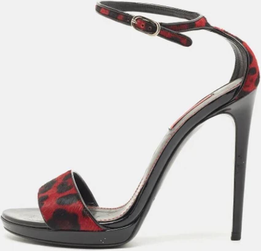 Dolce & Gabbana Pre-owned Fabric sandals Red Dames