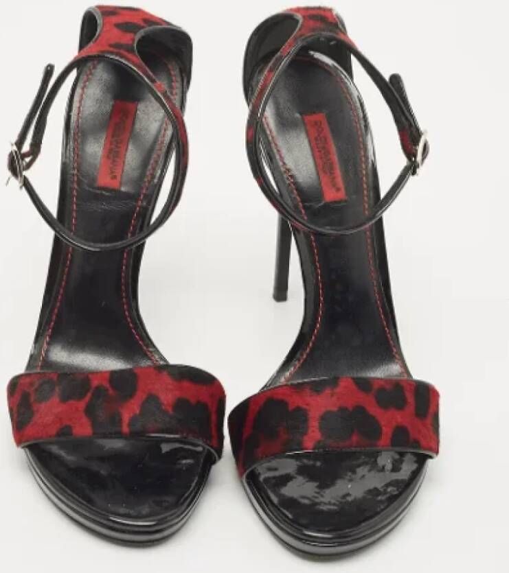 Dolce & Gabbana Pre-owned Fabric sandals Red Dames