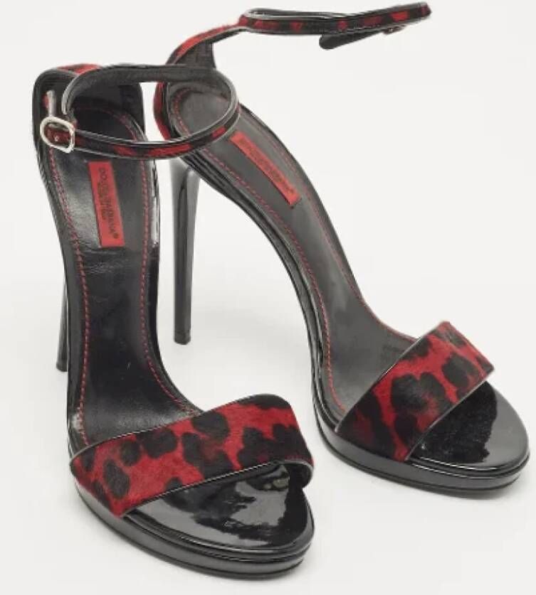 Dolce & Gabbana Pre-owned Fabric sandals Red Dames