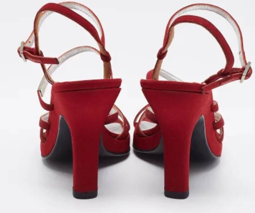 Dolce & Gabbana Pre-owned Fabric sandals Red Dames