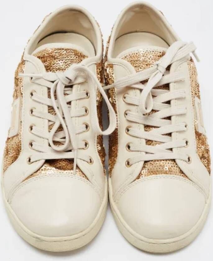Dolce & Gabbana Pre-owned Fabric sneakers Beige Dames