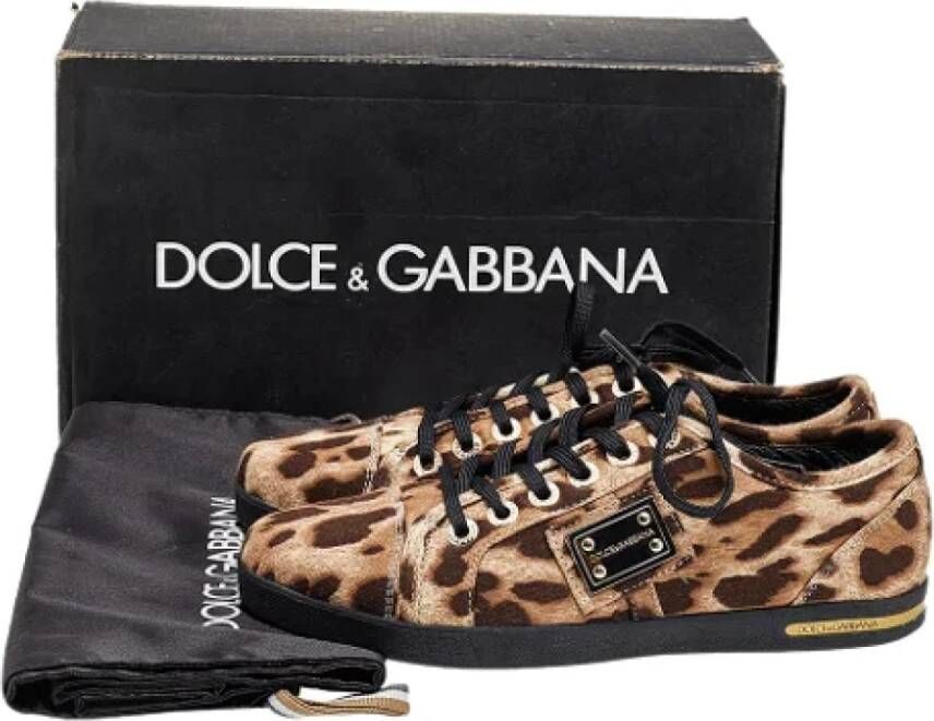 Dolce & Gabbana Pre-owned Fabric sneakers Brown Dames