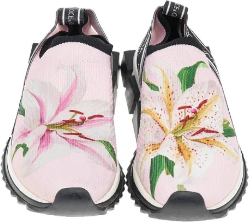 Dolce & Gabbana Pre-owned Fabric sneakers Pink Dames