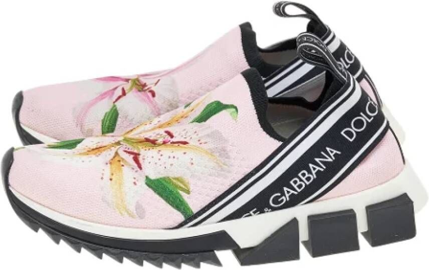 Dolce & Gabbana Pre-owned Fabric sneakers Pink Dames