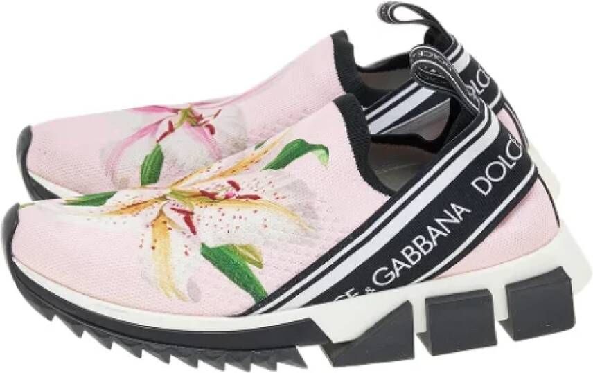 Dolce & Gabbana Pre-owned Fabric sneakers Pink Dames