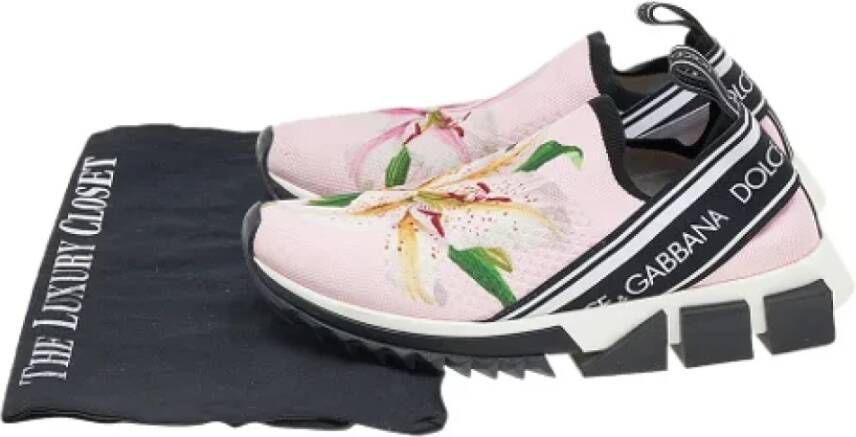 Dolce & Gabbana Pre-owned Fabric sneakers Pink Dames