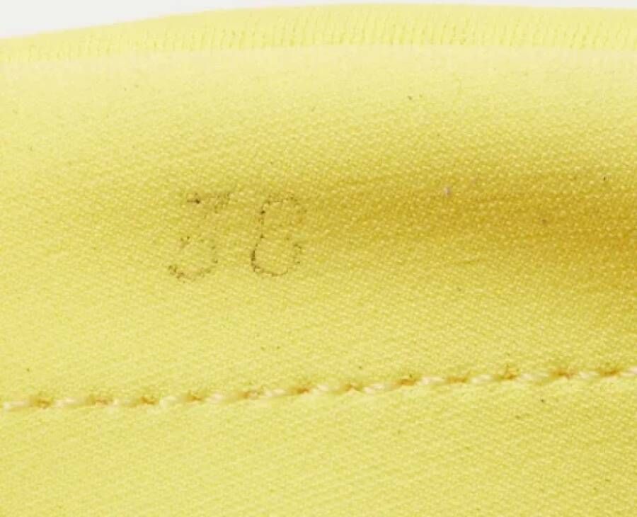 Dolce & Gabbana Pre-owned Fabric sneakers Yellow Dames