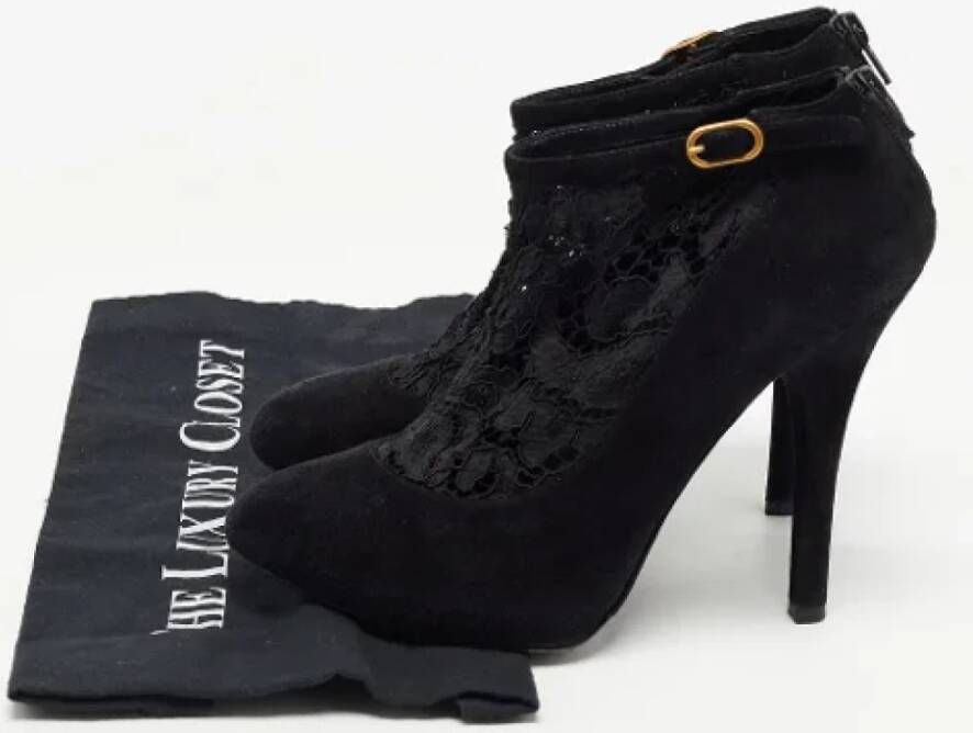 Dolce & Gabbana Pre-owned Lace boots Black Dames