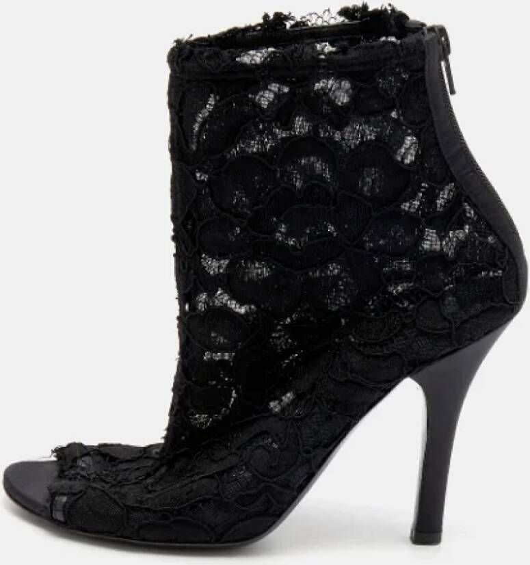 Dolce & Gabbana Pre-owned Lace boots Black Dames