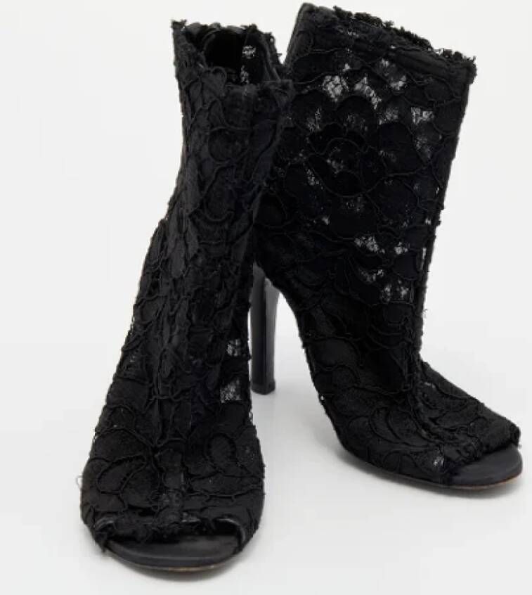 Dolce & Gabbana Pre-owned Lace boots Black Dames