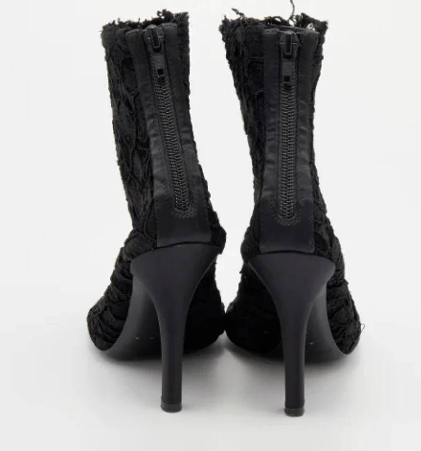 Dolce & Gabbana Pre-owned Lace boots Black Dames