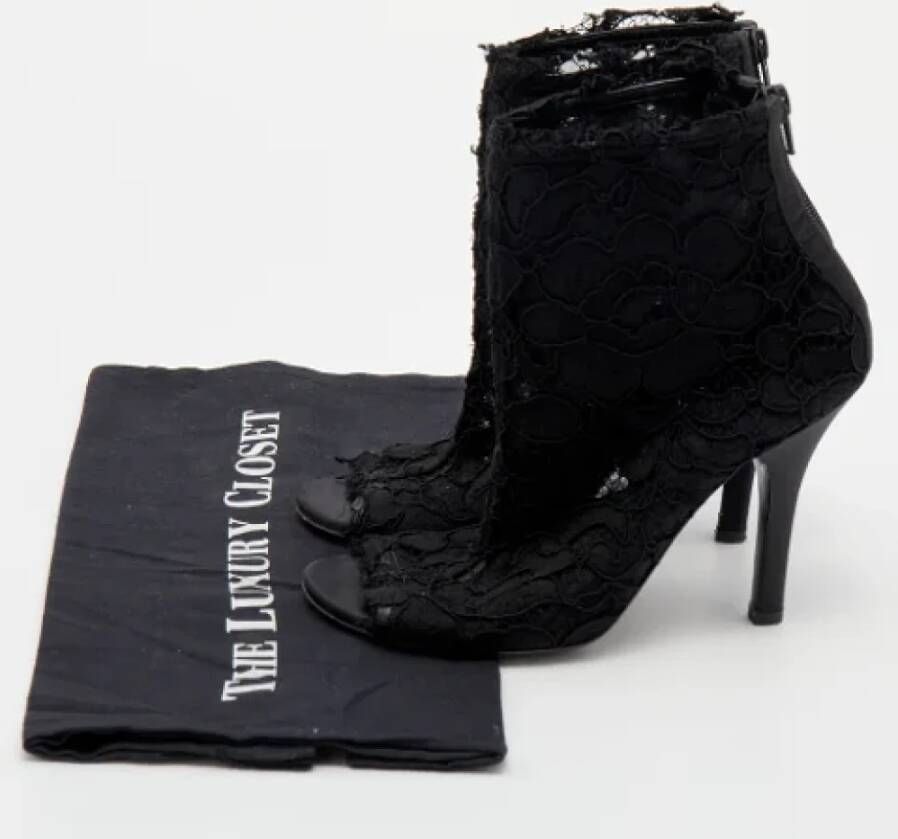 Dolce & Gabbana Pre-owned Lace boots Black Dames