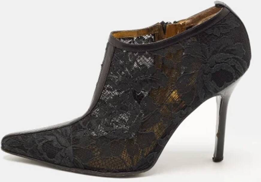 Dolce & Gabbana Pre-owned Lace boots Black Dames