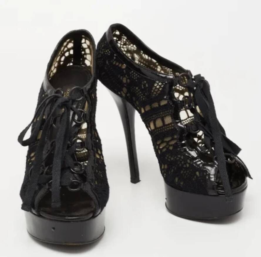 Dolce & Gabbana Pre-owned Lace boots Black Dames