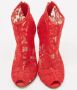 Dolce & Gabbana Pre-owned Lace boots Red Dames - Thumbnail 3