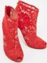 Dolce & Gabbana Pre-owned Lace boots Red Dames - Thumbnail 4