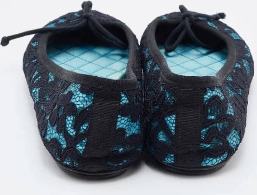 Dolce & Gabbana Pre-owned Lace flats Black Dames