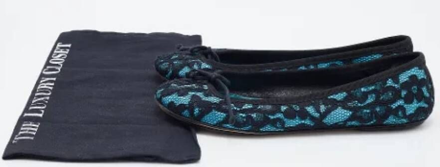 Dolce & Gabbana Pre-owned Lace flats Black Dames