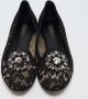 Dolce & Gabbana Pre-owned Lace flats Black Dames - Thumbnail 3
