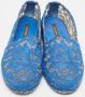 Dolce & Gabbana Pre-owned Lace flats Blue Dames - Thumbnail 3