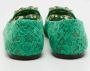 Dolce & Gabbana Pre-owned Lace flats Green Dames - Thumbnail 5