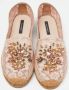 Dolce & Gabbana Pre-owned Lace flats Pink Dames - Thumbnail 3