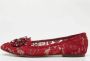 Dolce & Gabbana Pre-owned Lace flats Red Dames - Thumbnail 2