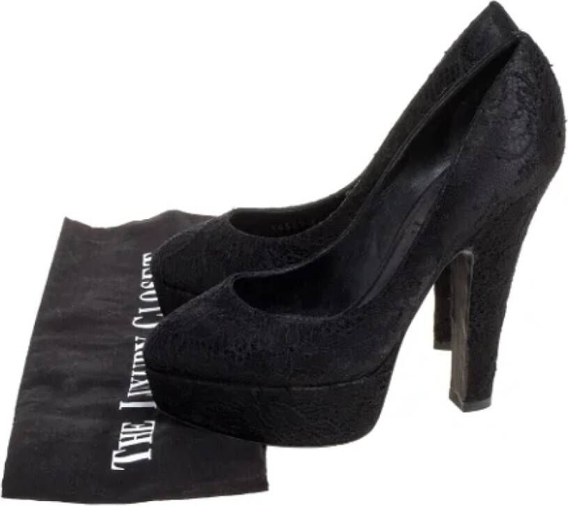 Dolce & Gabbana Pre-owned Lace heels Black Dames
