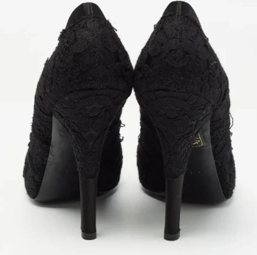 Dolce & Gabbana Pre-owned Lace heels Black Dames