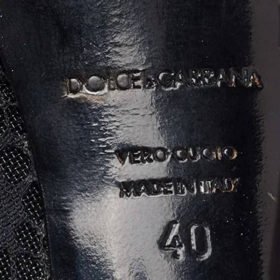 Dolce & Gabbana Pre-owned Lace heels Black Dames