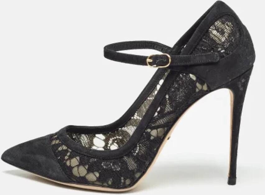 Dolce & Gabbana Pre-owned Lace heels Black Dames