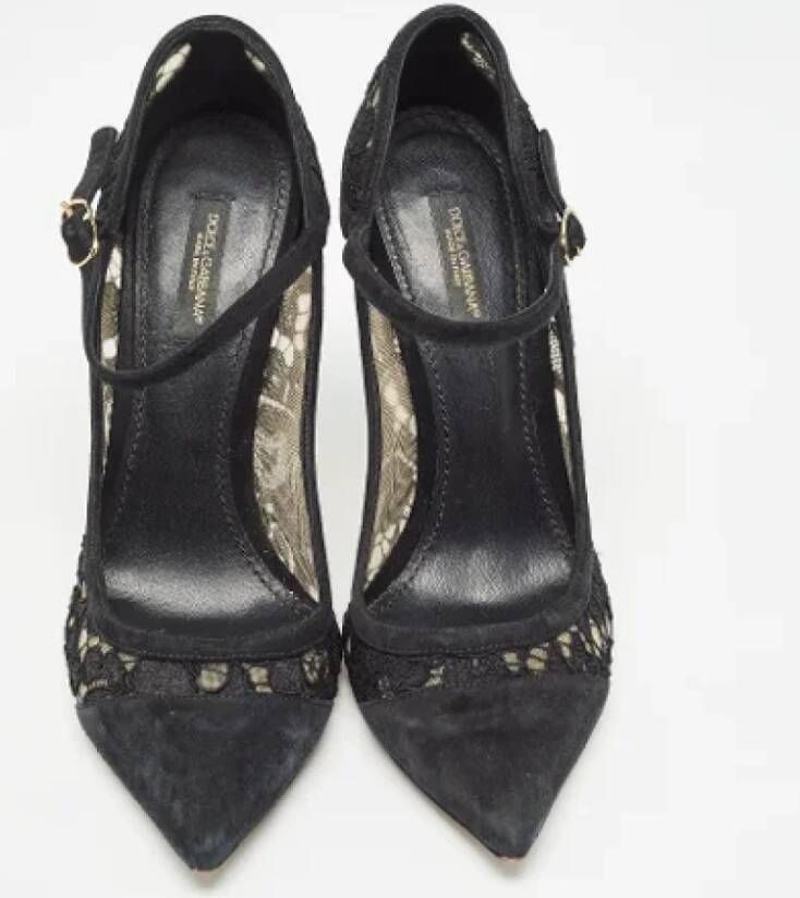 Dolce & Gabbana Pre-owned Lace heels Black Dames