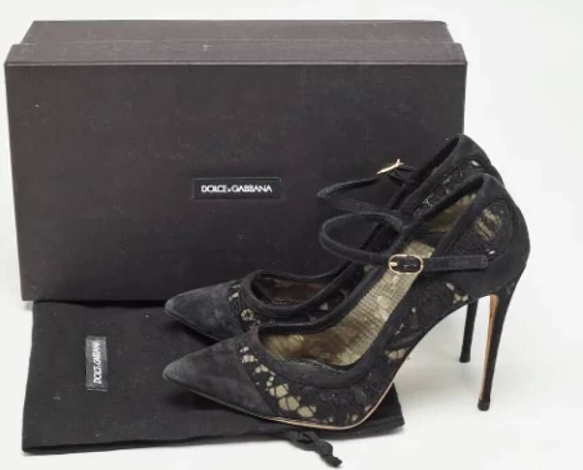 Dolce & Gabbana Pre-owned Lace heels Black Dames