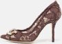 Dolce & Gabbana Pre-owned Lace heels Brown Dames - Thumbnail 2